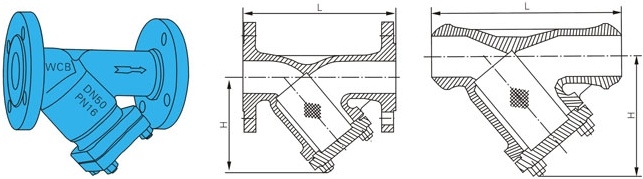 德標(biāo)Y型過濾器結(jié)構(gòu)圖