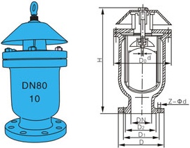 KP快速排氣閥結(jié)構(gòu)圖